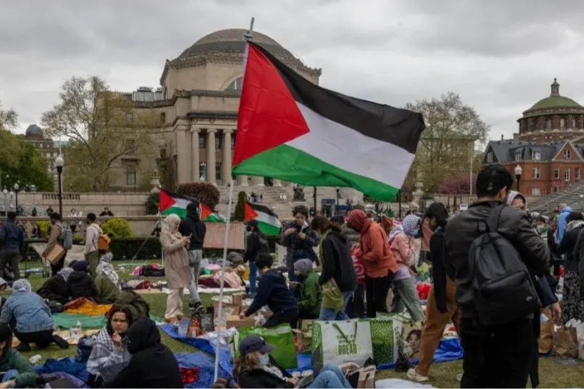 Pro Palestine Rally At Columbia University Draws Backlash Over Antisemitism