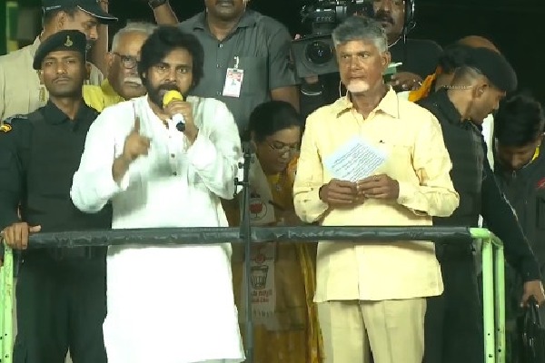 Chandrbabu and Pawan Kalyan talks to national media jointly for the first time 