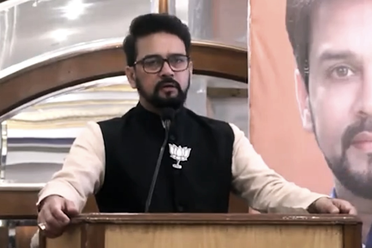Rahul, Owaisi trained in 'Aurangzeb school of thought': Union Minister Anurag Thakur