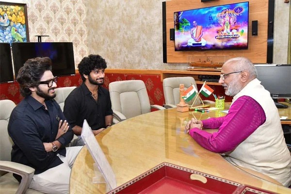 Hanuman Movie Team Meet TS Governor CP Radhakrishnan 