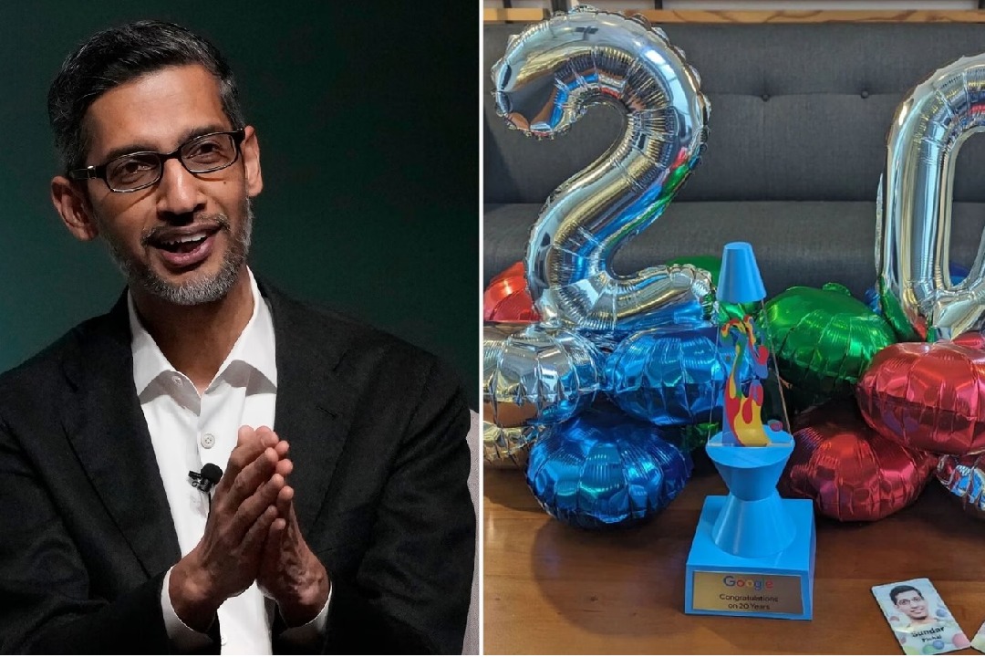 Sundar Pichai Completes 20 Years In Google Says Im Still Feeling Lucky
