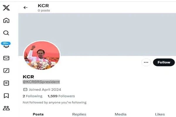 BRS Chief KCR enter into the Social Media