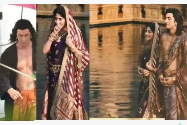 Ranbir Kapoor and Sai Pallavi photos from Ramayan sets leaked
