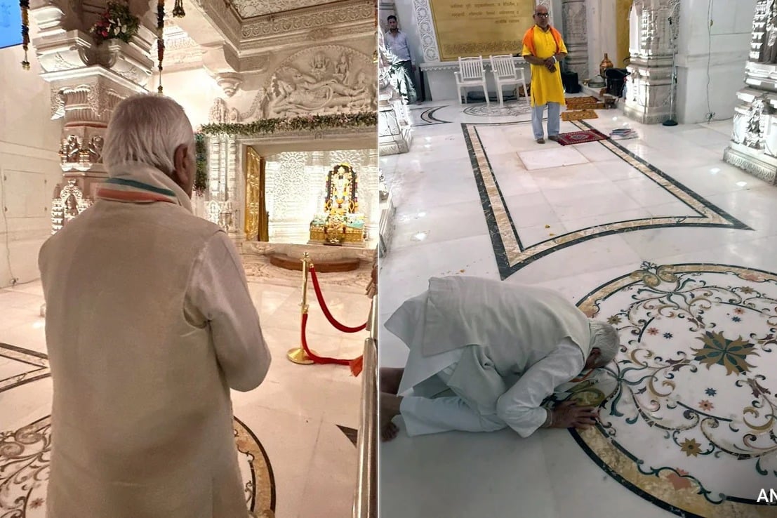 Video Kerala Governor Arif Mohammad Khan Visits Ayodhyas Ram Temple Bows Before Deity