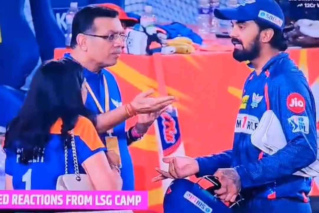 LSG boss Sanjiv Goenka fires on KL Rahul after defeat here is video