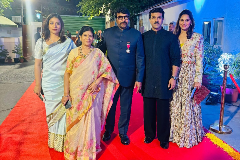 Chiranjeevi attends Central Home Ministry dinner in New Delhi