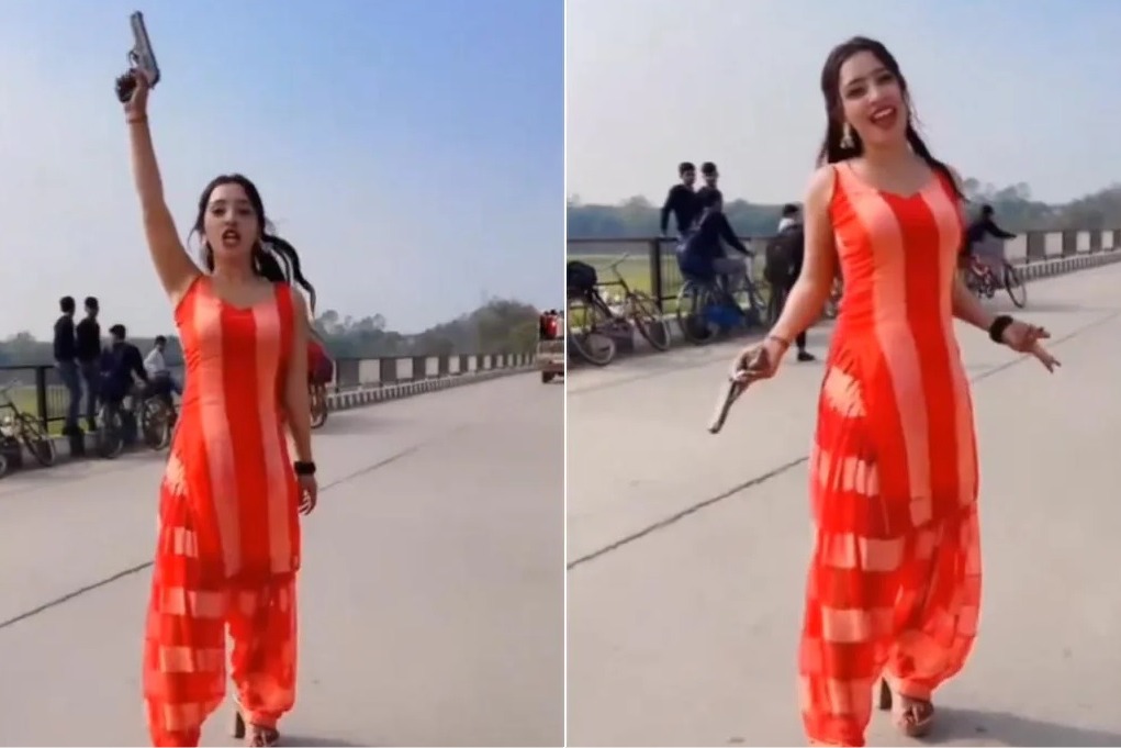 Video Influencer Dances With Gun For Instagram Reel On Lucknow Highway Police Reacts