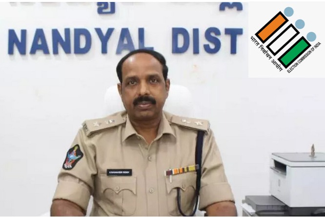 EC orders action on Nandyal SP Raghuveer Reddy
