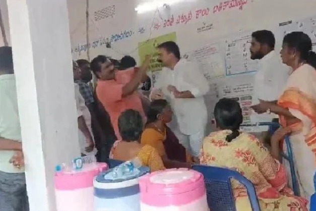 Viral video shows YCP MLA hitting voter in Tenali: EC steps in