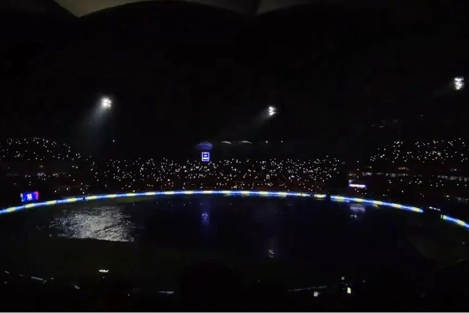 Lights and music show at uppal stadium