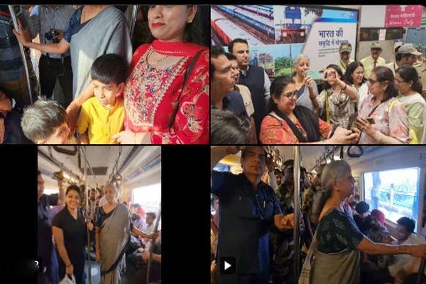 Nirmala Sitharaman travels by Delhi Metro Video goes Viral