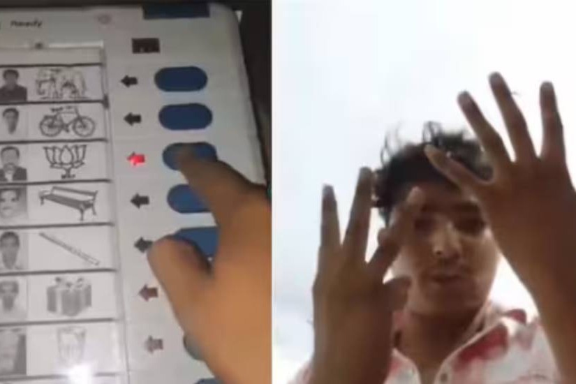 UP man arrested after video of him voting for BJP candidate 8 times goes viral