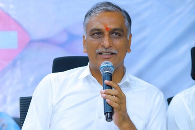 ex minister harish rao fires on congress government over non payment of salaries to healthcare workers