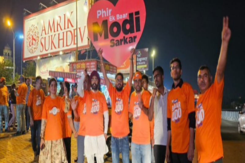 '400 paar' campaign by BJP supporters in Murthal draws attention