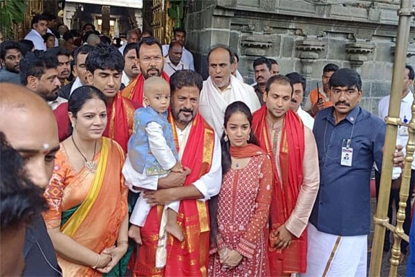 Telangana CM Revanth Reddy Visited Tirumala  