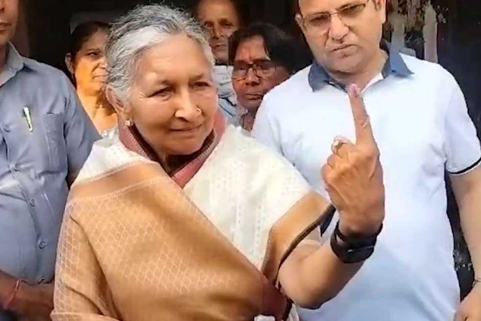 Richest woman Savitri Jindal casts vote, confident of PM Modi's third term