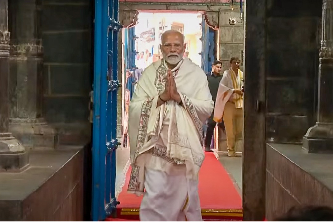 PM Modi arrives Kanyakumari to meditate till June 1 evening