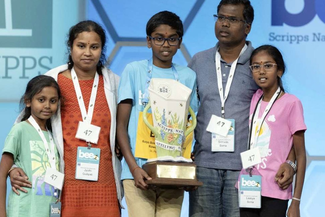 12 year old IndianAmerican boy wins National Spelling Bee