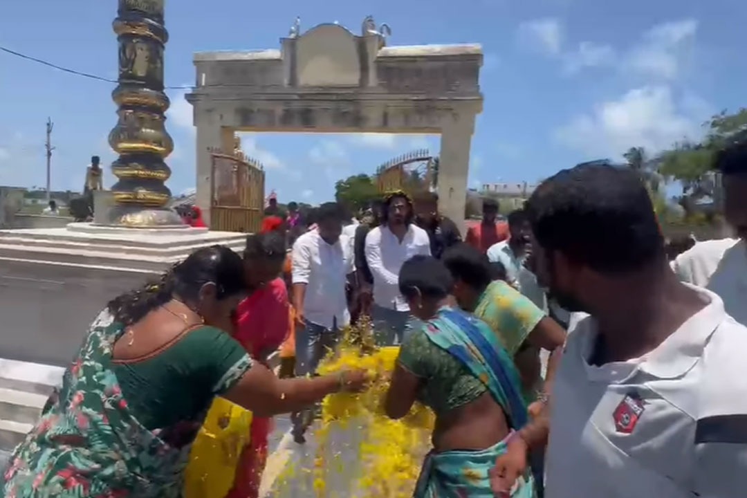 Tollywood actor Nikhil opens Temple that closed for years