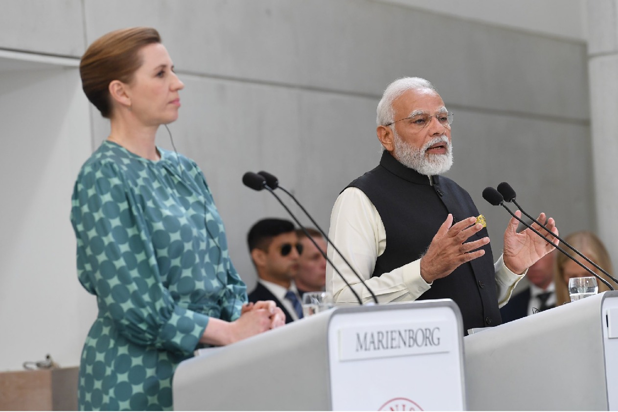 Modi condemns attack in Denmark PM Mette Frederiksen