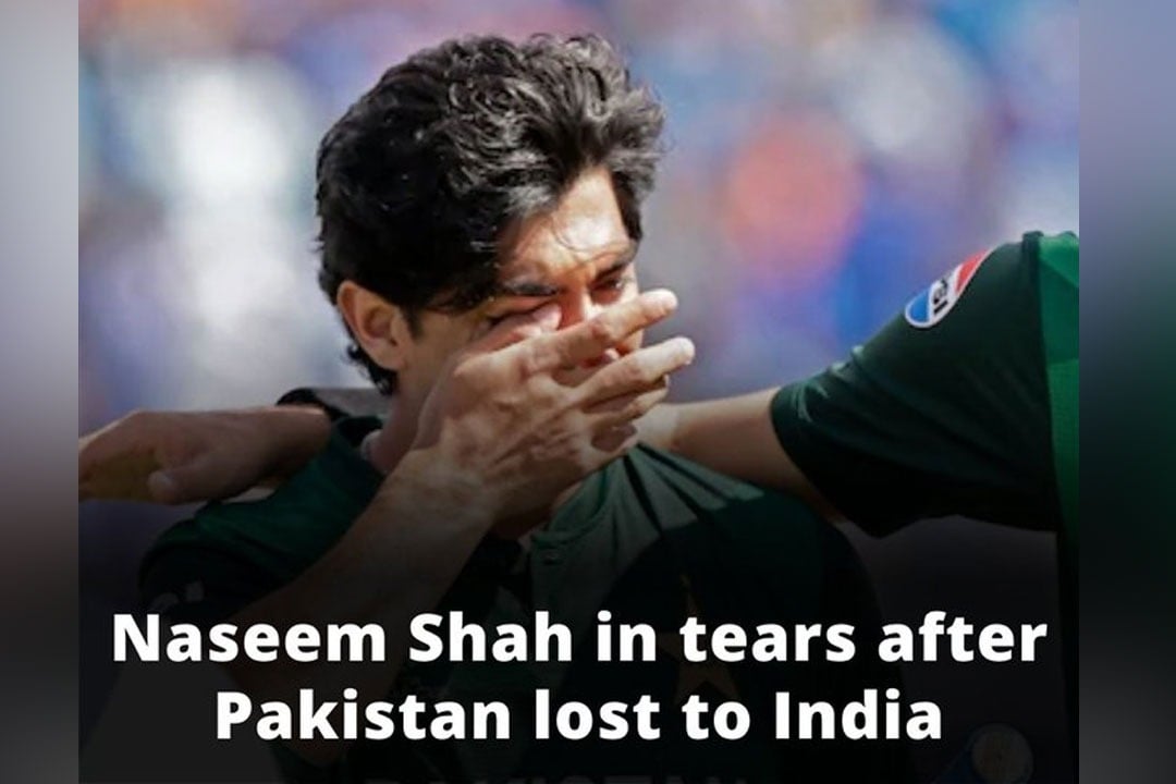 Naseem Shah in Tears after Pak defeated by India