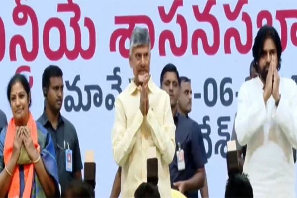 Chandrababu unanimously elected as the leader of the alliance legislative party