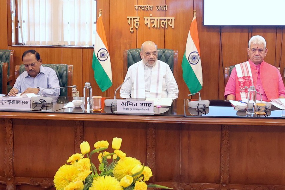 Amit Shah review meeting on Jammu Kashmir situations 