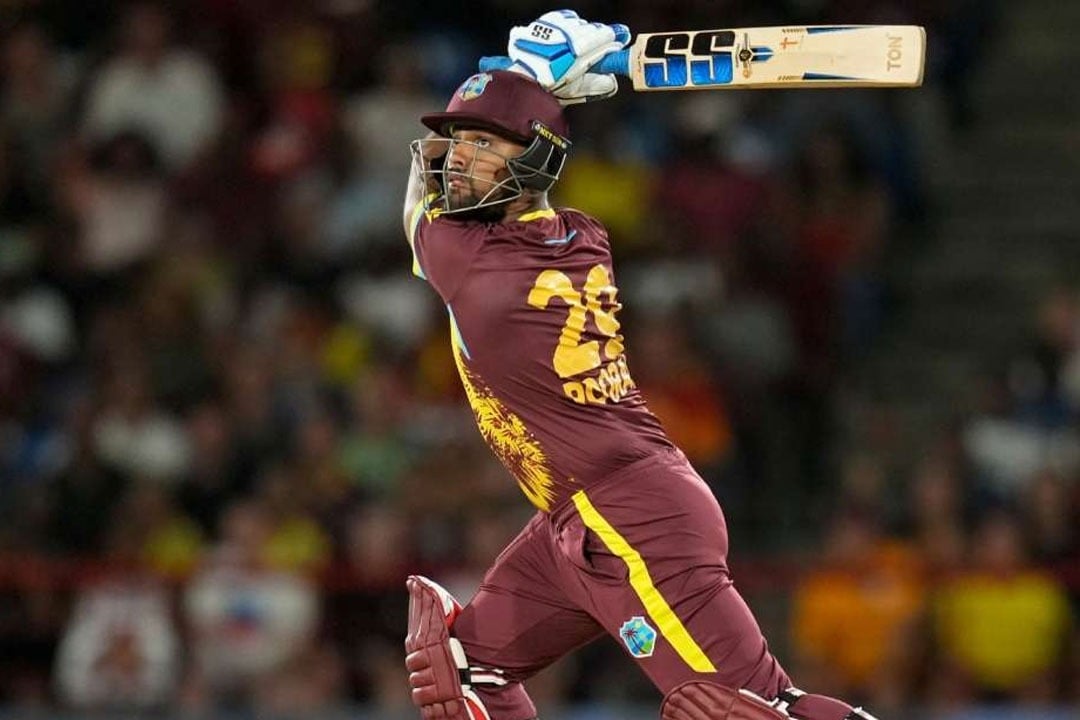 West Indies equal T20 World Cup record in an onslaught against Afghanistan