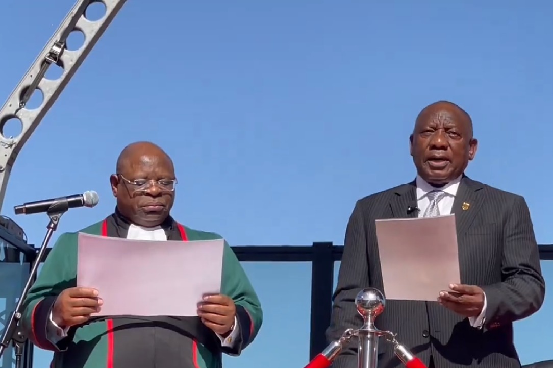 Cyril Ramaphosa takes oath of office for 2nd term as South Africa president