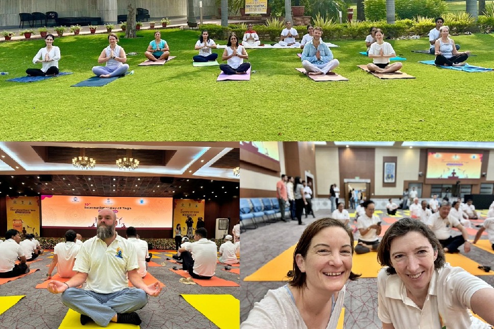 Foreign diplomats hail Yoga as priceless gift from India to entire humanity