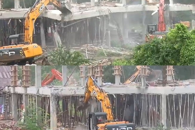 YSRCP’s under construction central office demolished