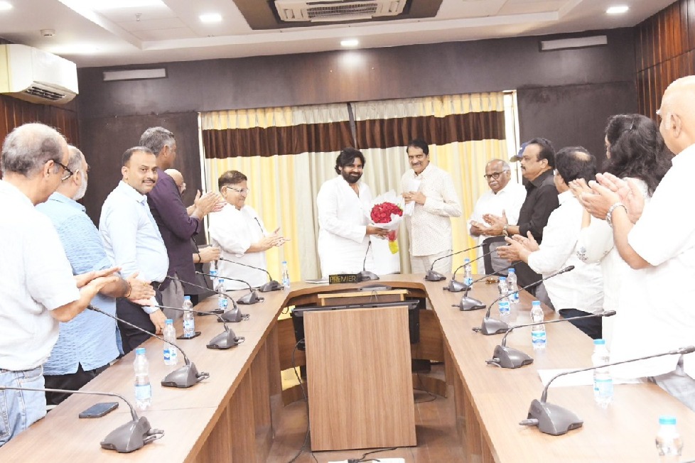 Tollywood personalities meet Andhra Deputy CM Pawan Kalyan, seek meeting with CM Naidu