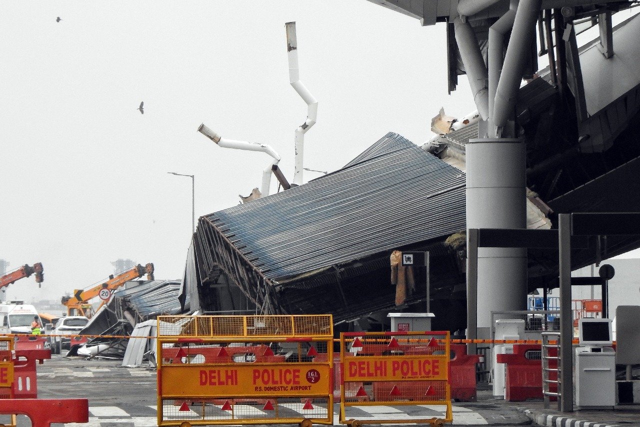 Amid blame game over Delhi airport canopy collapse, BJP shares ‘proof’ of 2009 construction