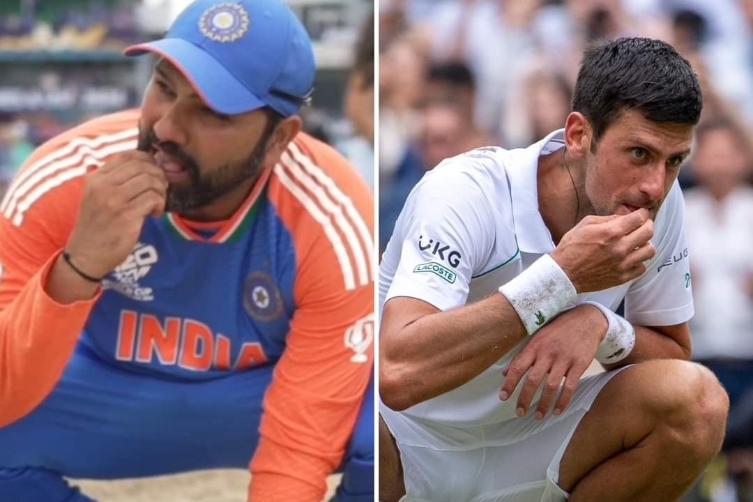 Rohit tastes Barbados pitch soil after T20 World Cup win; Wimbledon draws similarity with Djokovic