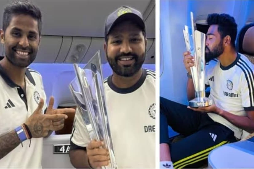 Team IndiaT20 World Cup 2024 champion returns home  Indian lands in Delhi after 16 hour flight