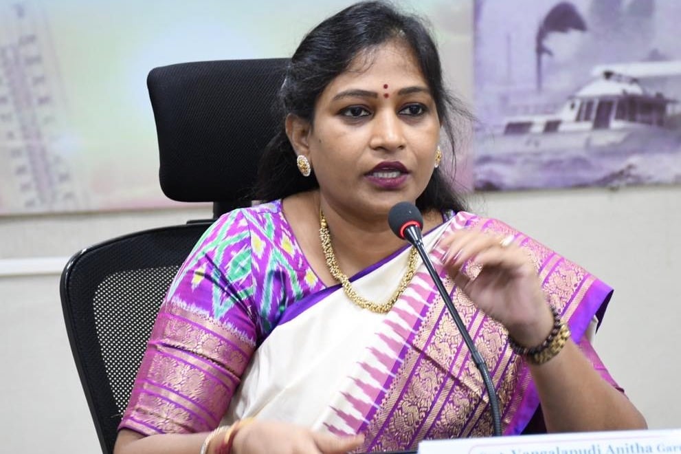 Home Minister Vangalapudi Anitha slams Jagan