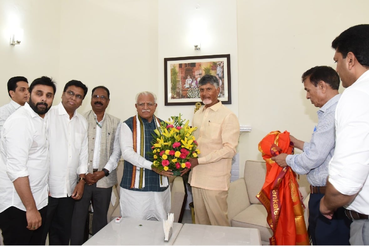 Manohar Lal Khattar says meeting with Chandrababu delighted 