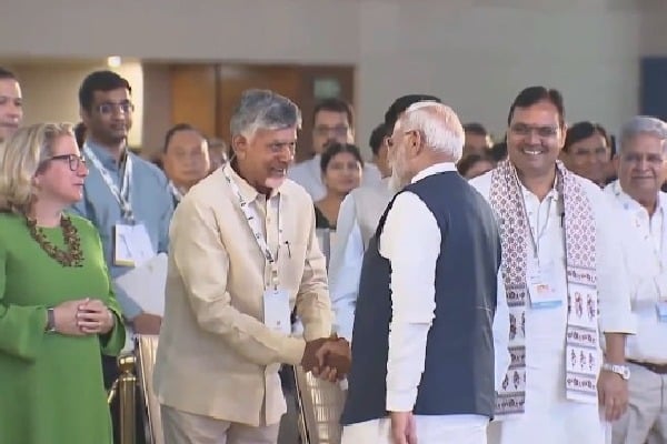 CM Chandrababu said meeting with PM Modi pleased him