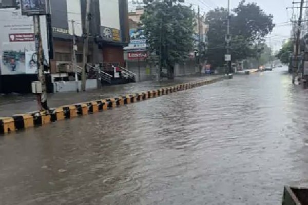 Heavy rain in Hyderabad