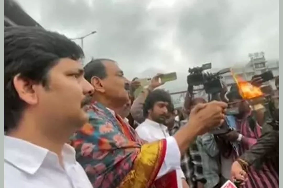 Bhumana Karunakar Reddy took oath in Tirumala in the wake of the laddu controversy