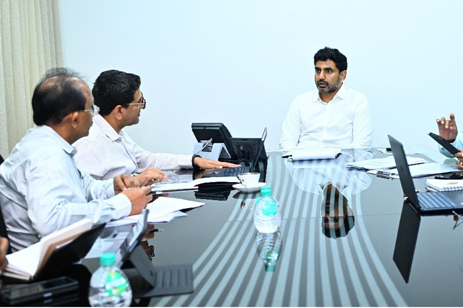 Nara Lokesh reviews on Education and Skill Development depts