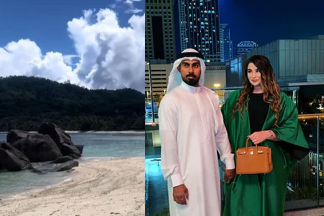 A woman from Dubai says that her millionaire husband bought an Island just so she could wear bikini 