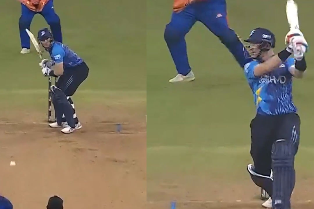 Martin Guptill slammed 34 runs in an over during the Legends League Cricket 2024