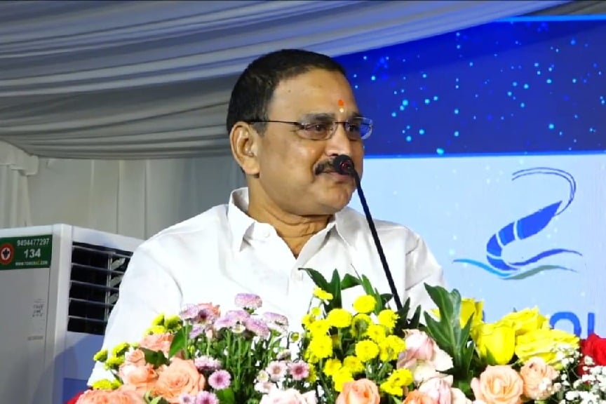 Union minster of state Sriniavas Varma take a dig at Jagan