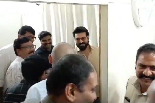 Ram Charan spotted at Khairatabad RTA office