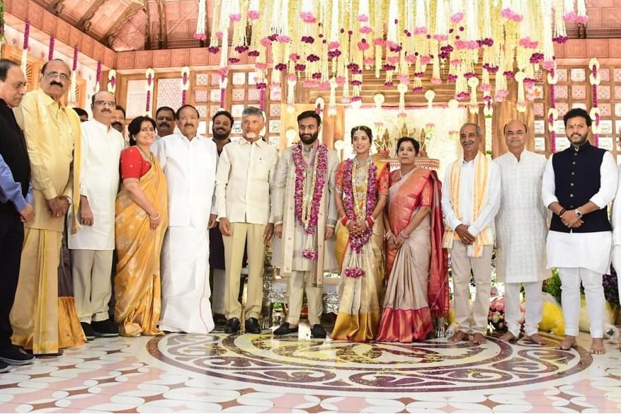 Chandrababu participates Venkaiah grandson engagement