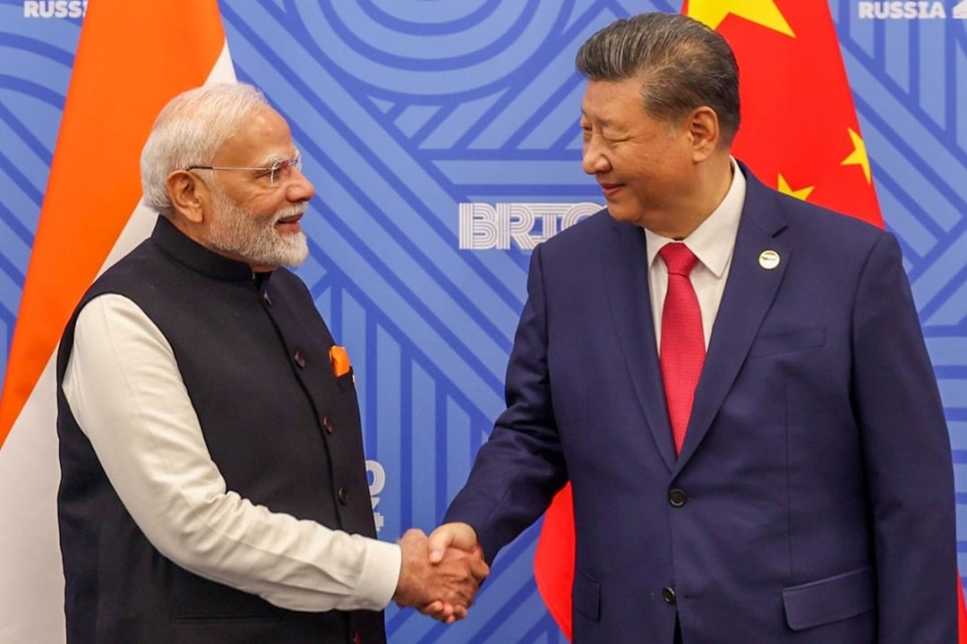 PrM Narendra Modi and Chinese President Xi Jinping met in Russia first since 2019