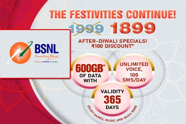 BSNL Diwali offer shocks Jio and Airtel with 600 GB data for 365 days 