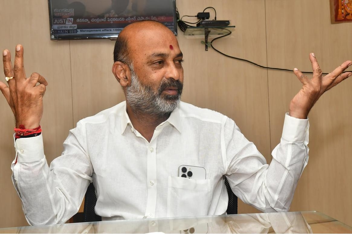 Bandi Sanjay demands Raghul Gandhi to tour in Telangana