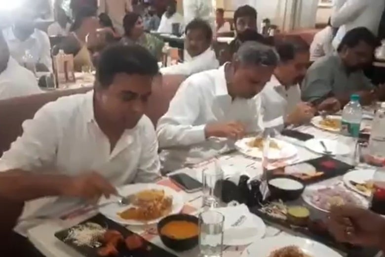 KTR take lunch in Paradise hotel